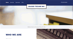 Desktop Screenshot of ducestecuminc.net