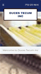 Mobile Screenshot of ducestecuminc.net